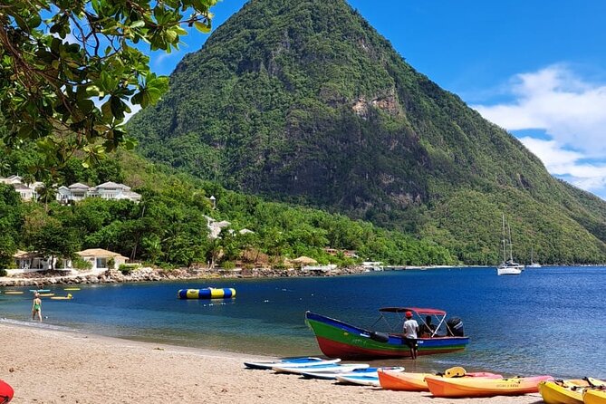 All Inclusive Tour Sulfur Mud Bath, waterfall,Beach & lunch break - The Ride From Castries: Air-Conditioned Comfort With Real View Stops