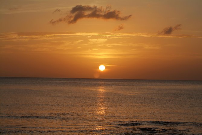 Cruise Sunset Party in Castries - Setting sail from North Island, timing it for the sky show