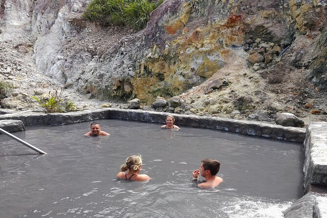 Explore Soufrière St Lucia Tet Paul, Sulphur Springs & Waterfalls - Soufriere Bay: the first Pitons view and the volcano steam moment