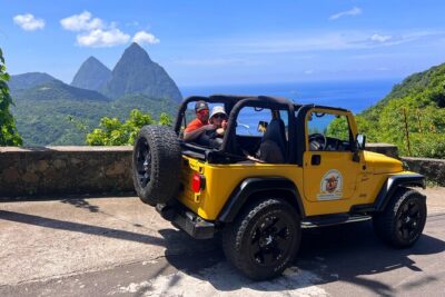 Half Day Private Tour in St. Lucia Jeep Wrangler