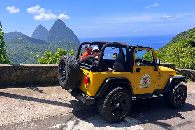 Half Day Private Tour in St. Lucia Jeep Wrangler - Stop 1 in Marigot Bay: viewpoints, photos, and browsing local products