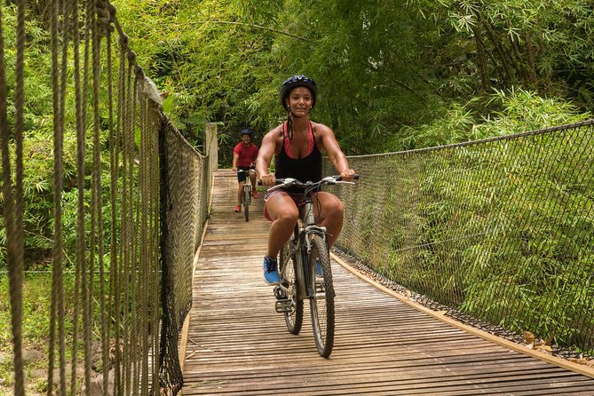 Rainforest Cycling Adventure in St. Lucia - Bike Check-In, Helmets On, and Your First Roll Through the Botanical Gardens