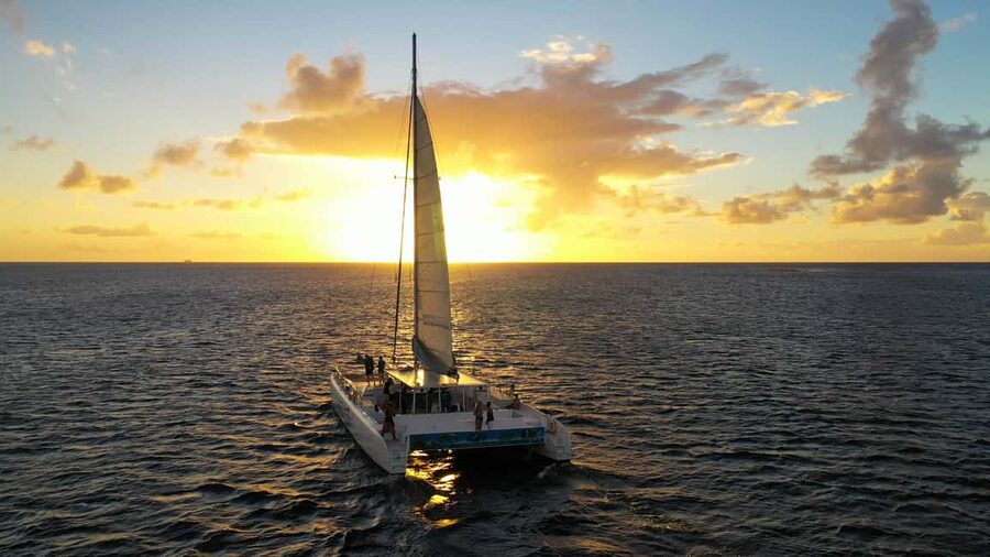 Romantic Caribbean Sunset Cruise - The Food and Champagne Setup (What It Actually Feels Like)