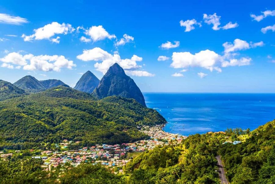 Saint Lucia Island Tour All Inclusive With Lunch - Morne Fortune: your first big photo stop over Castries harbor
