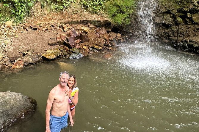Soufriere Adventure Nature Trail Hike | Waterfall | Mud Baths - Sulphur Springs: drive-in volcano history and mud bath exfoliation