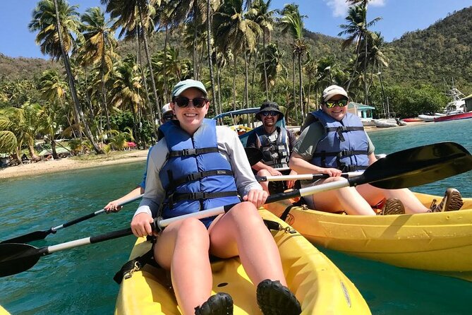 Splash Adventure Jeep and Kayak Safari - The Route Starts Smooth: Jeep Ride Through Marigot Bay and Roseau