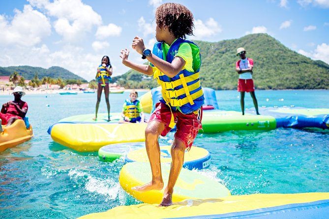 Splash Island Water Park in St Lucia - What’s included on the water, and what you should bring