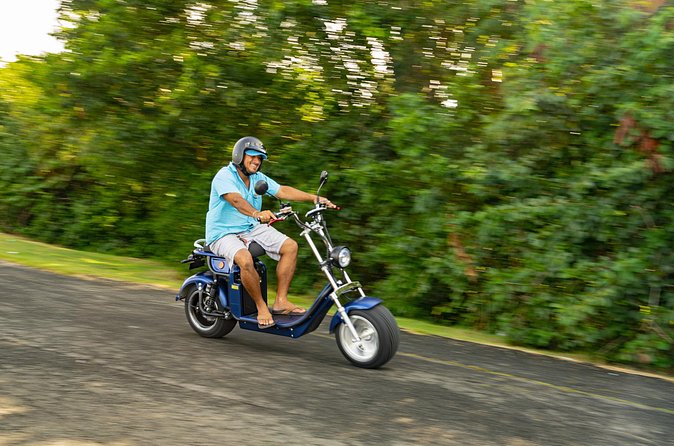 St.Lucia Beaches and Backroads Tour by Electric Big-Wheel Scooter - Cap Estate, Rodney Bay Marina, and the Roads Between Them