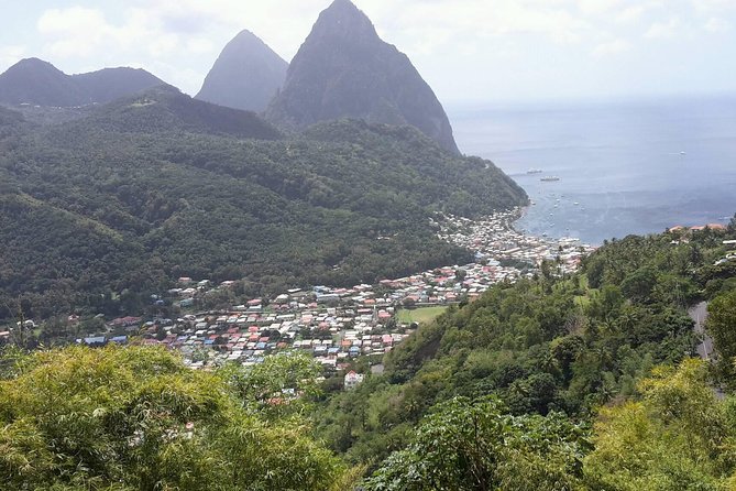 St. Lucia Land Tour to Soufriere Groups Only - Piton Falls: hot and cold springs plus a swim or snorkel