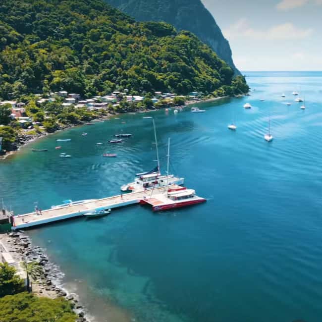 St Lucia Pitons Waterfalls and Mud Bath Experience. - The Creole Buffet Lunch, Historical Gardens Walking Time Included