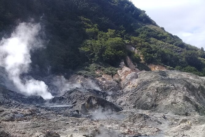 St Lucia Sulphur Springs Drive- in Volcano Tour & Therapeutic Mud baths - Volcano-to-Mud-Baths-to-Waterfall: the logic of this St Lucia day