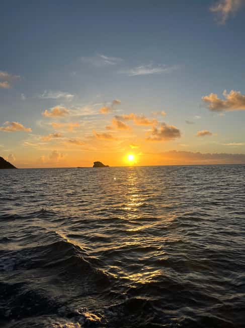 St. Lucia: Sunset Cruise, best way to end a day in paradise - The route: coastline sightseeing without the hassle of a full day tour